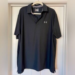 Under Armour Men’s XL Black Golf Polo Performance Shirt
